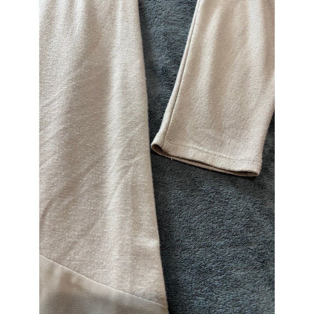 Soft Surroundings Long Sleeve Tunic, Women's Size Medium, Lightweight Tan Cream - Picture 9 of 11